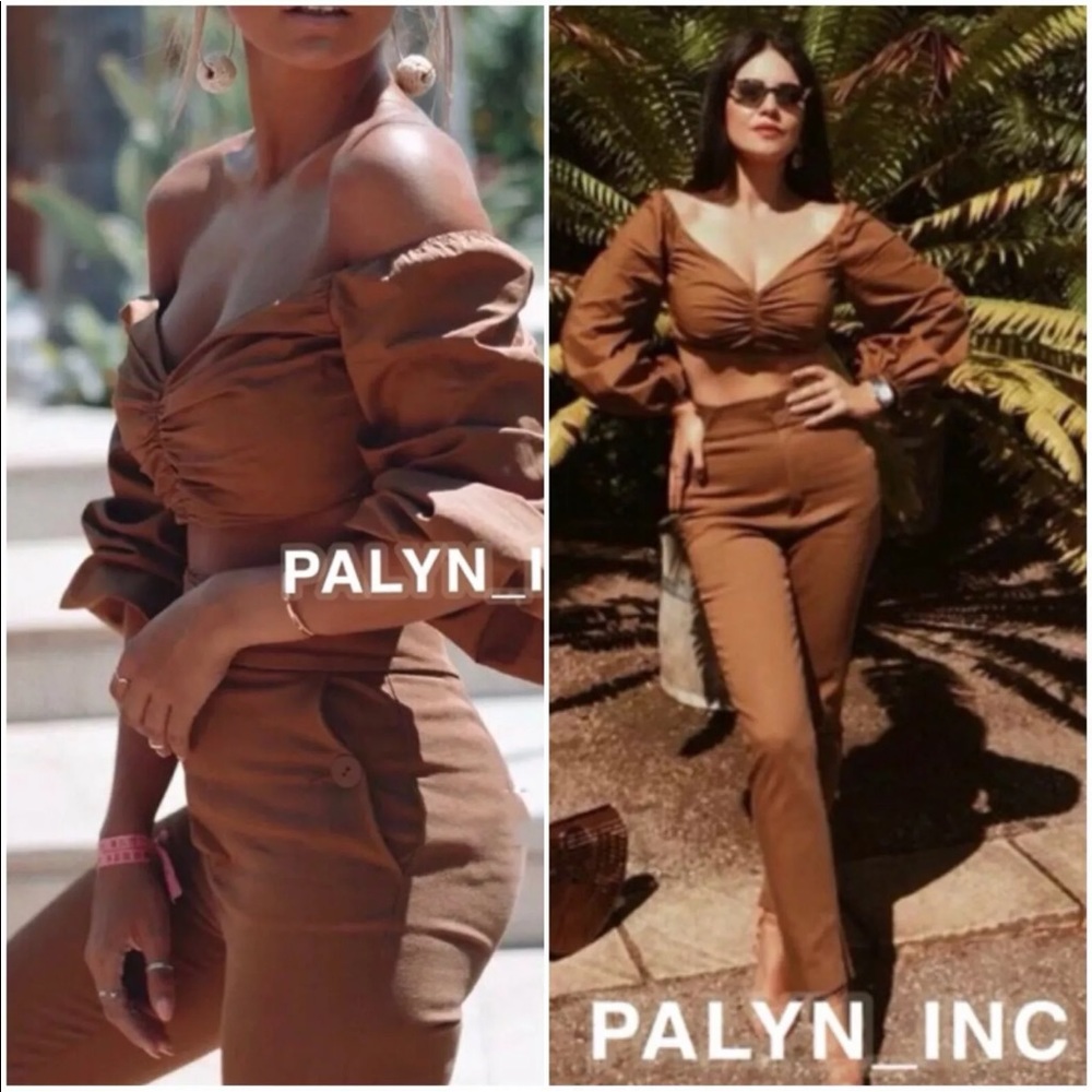 ZARA HIGH WAIST SKINNY TROUSERS CIGARETTE PANTS